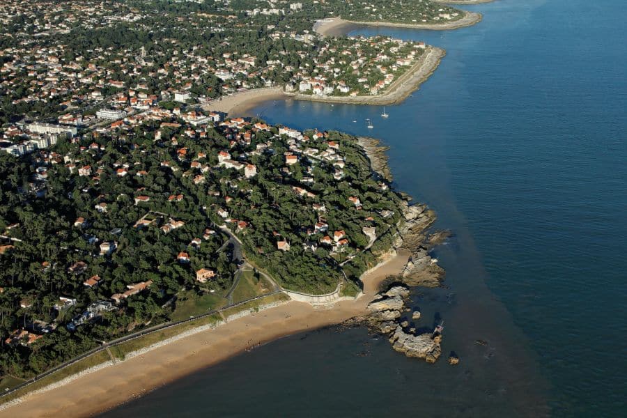 Saint Palais sur mer vue du ciel